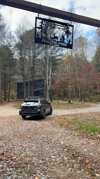 Beautiful property entrance. Home sits back from the road but there is very little traffic so you wouldn’t hear vehicles passing by anyways.