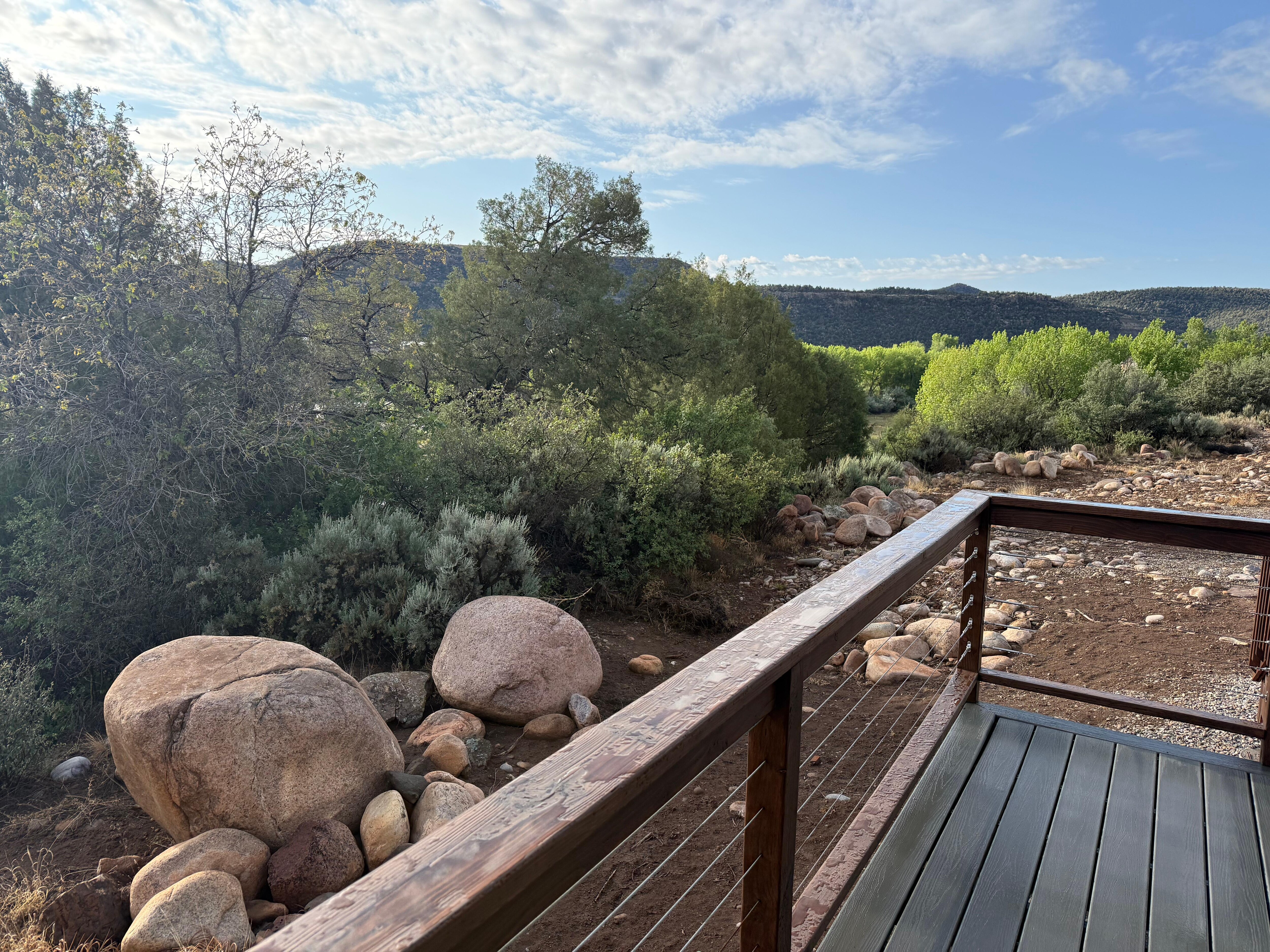 View from back deck