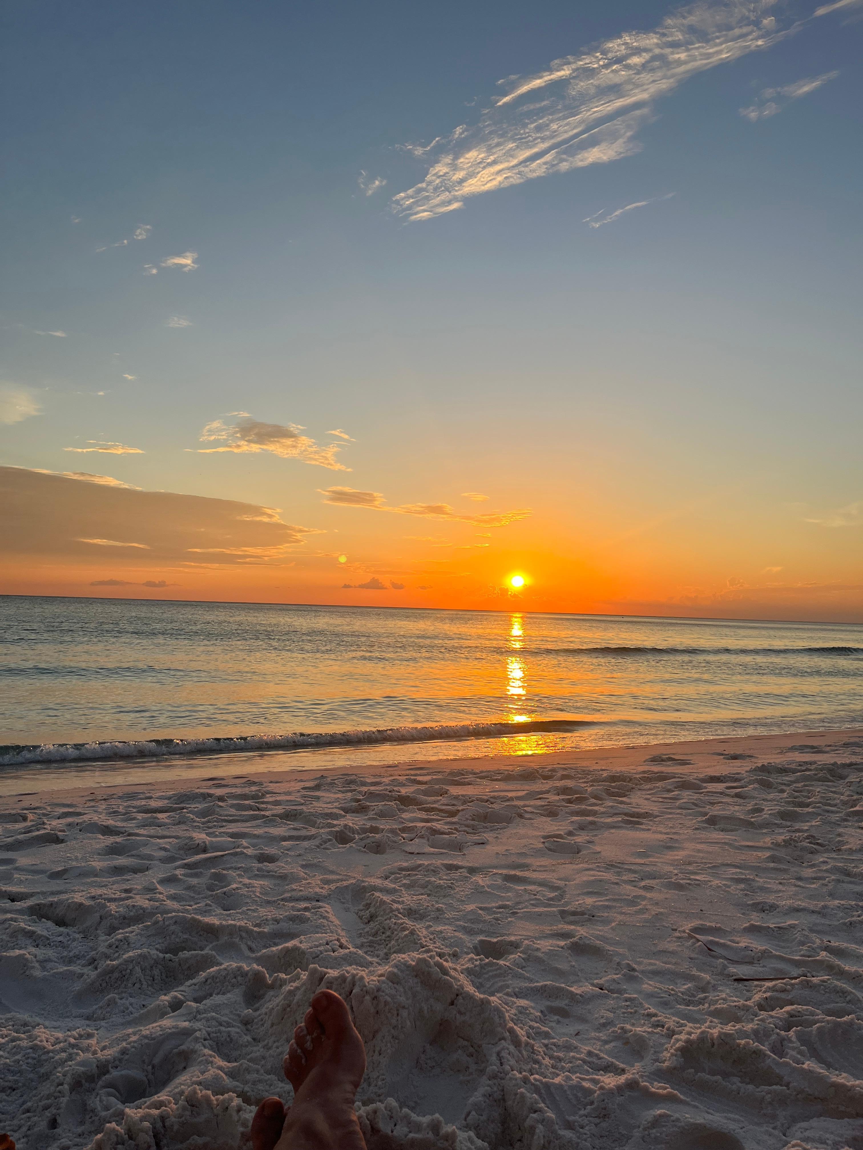 Sunset from the beach