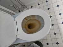 Badly stained, should clean this up or replace