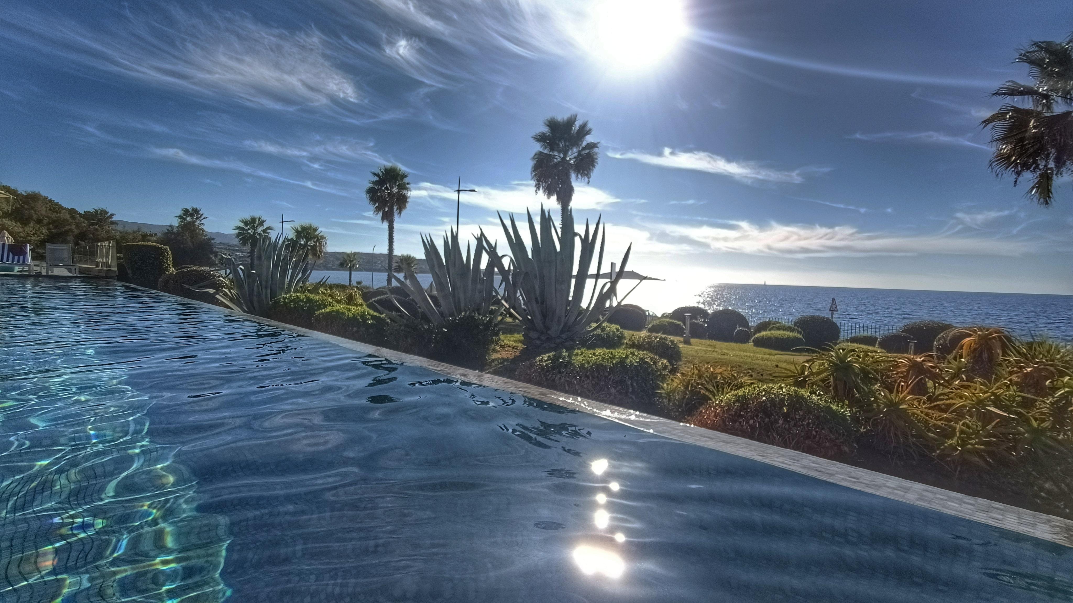 La piscine en fin de journée 