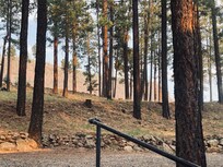 From the cabin’s front porch swing… ESE