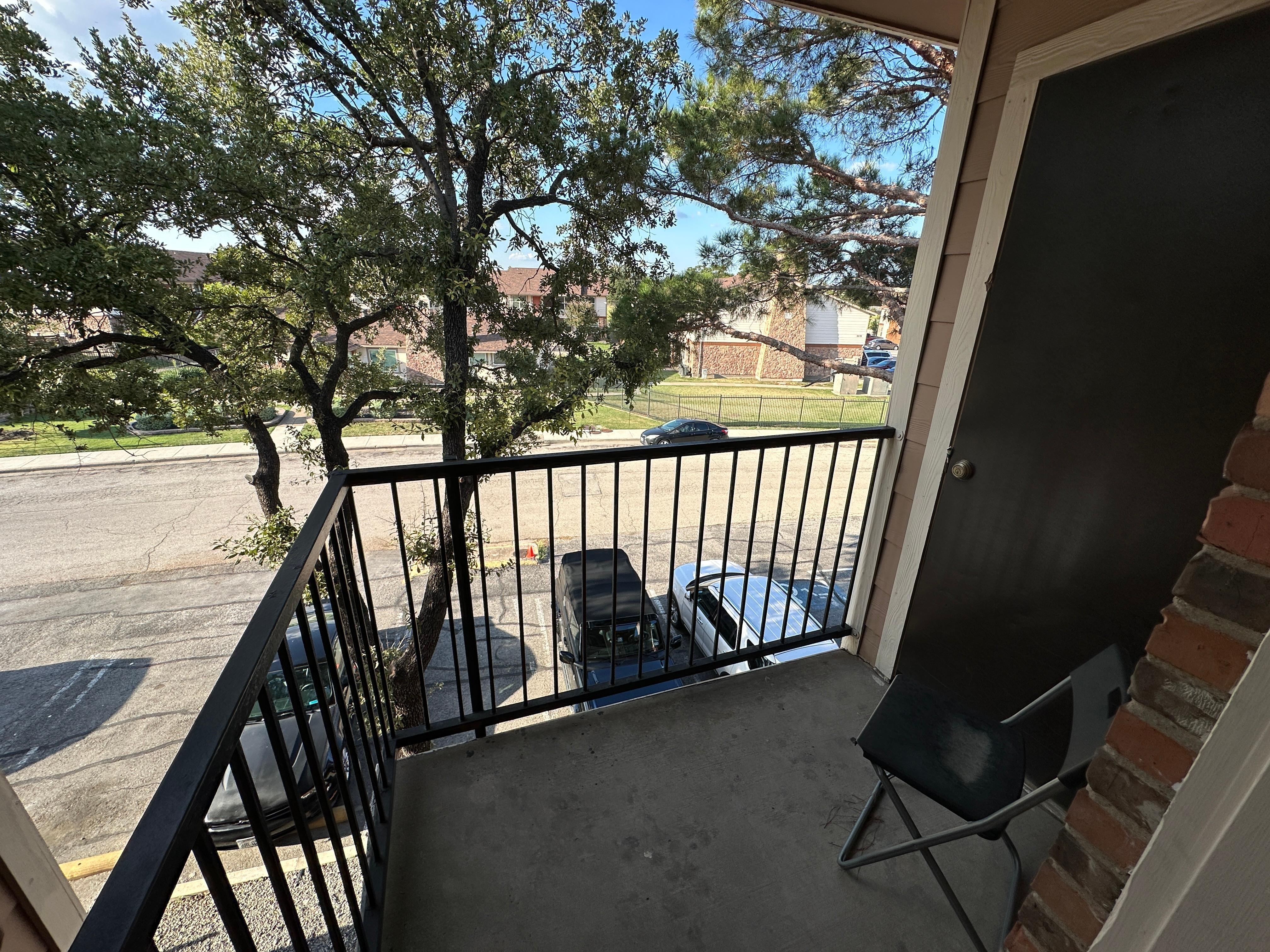 My poolside view was actually a view of the parking lot and street