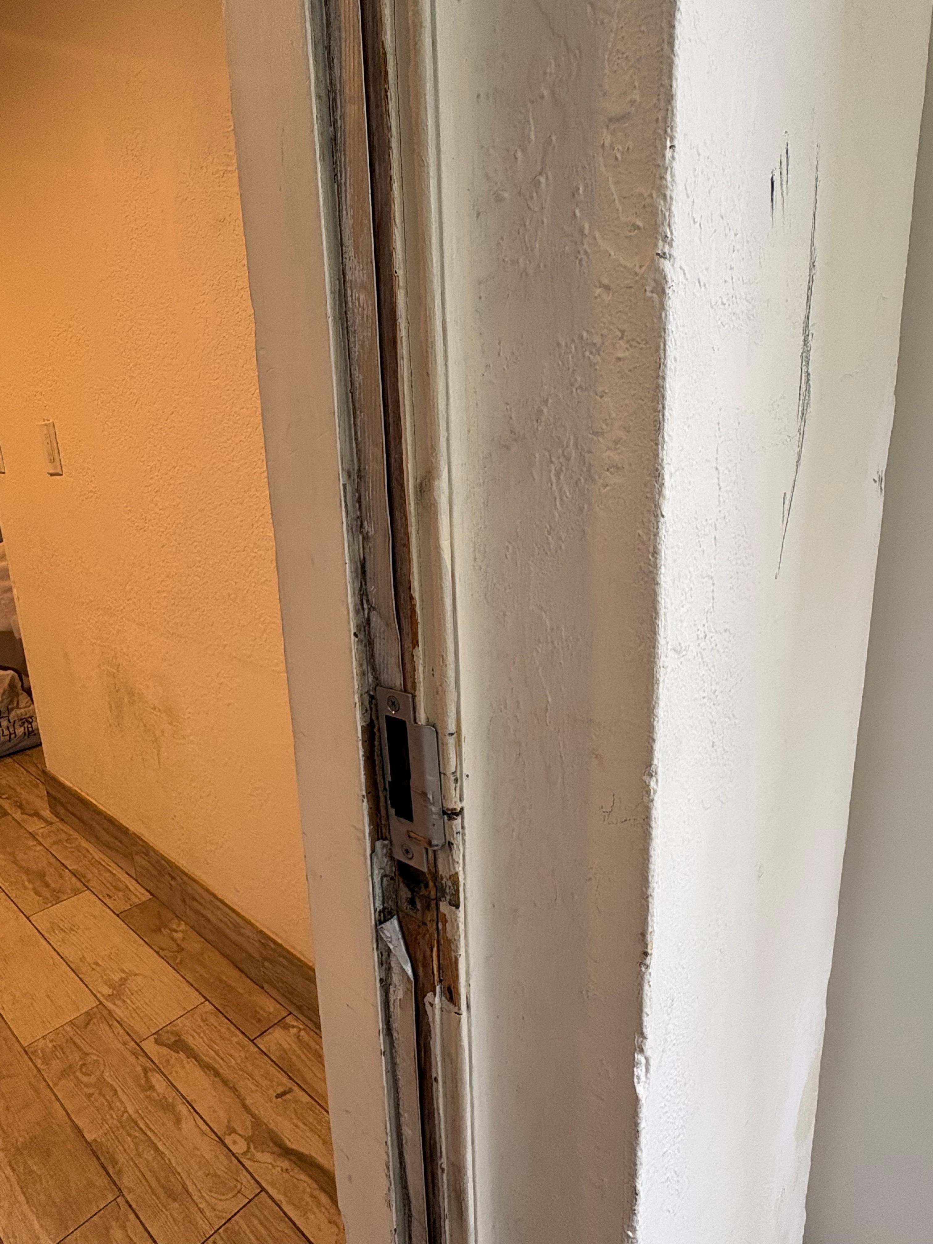 Door entrance to unit very worn out. 
