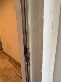 Door entrance to unit very worn out.