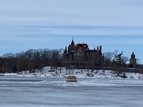 Views of the castle across the water