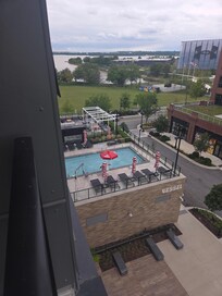 Great view of the pool.