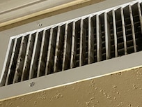 What appeared to be something like black mold on the air vent