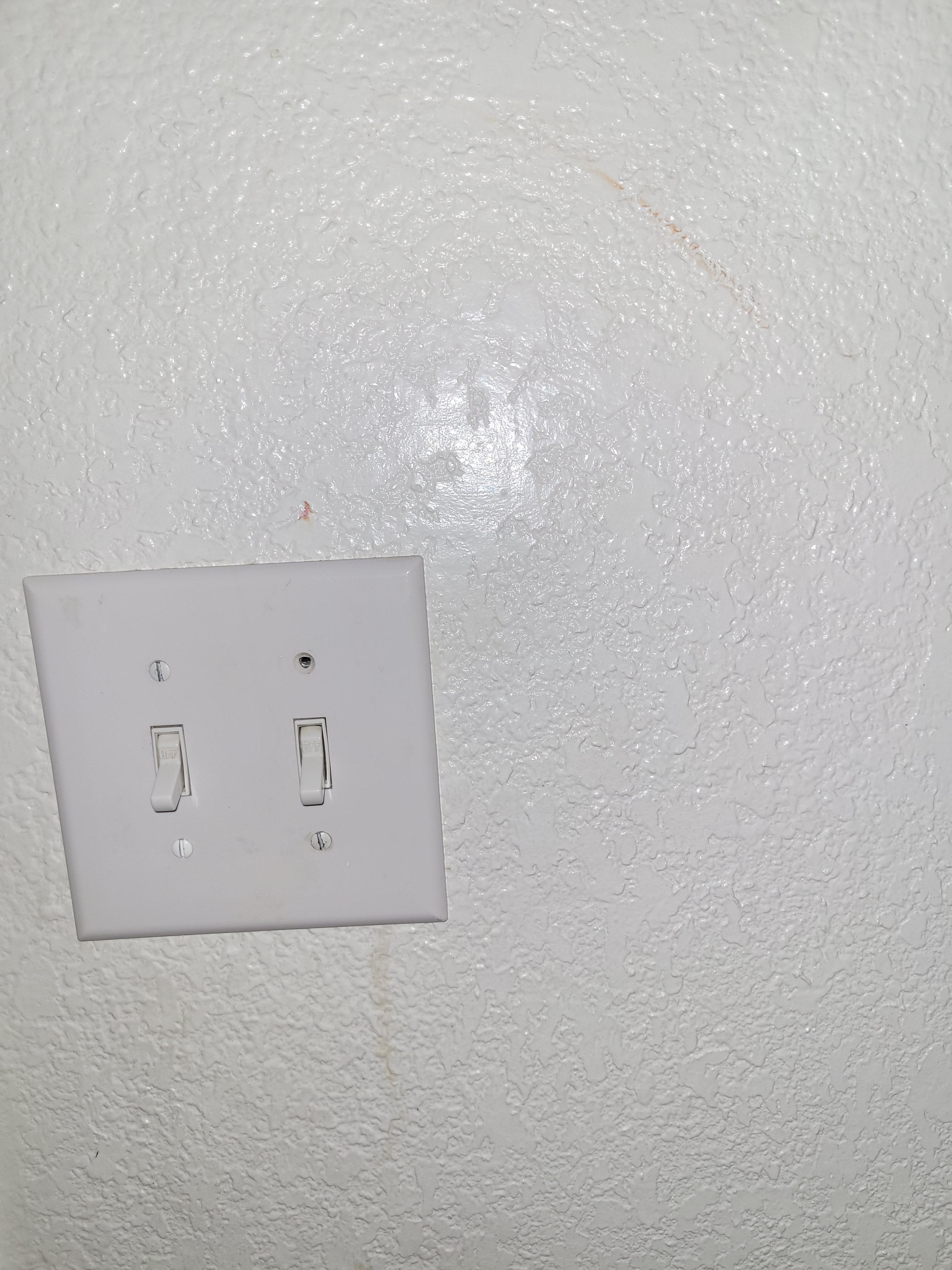 Blood on wall