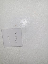 Blood on wall