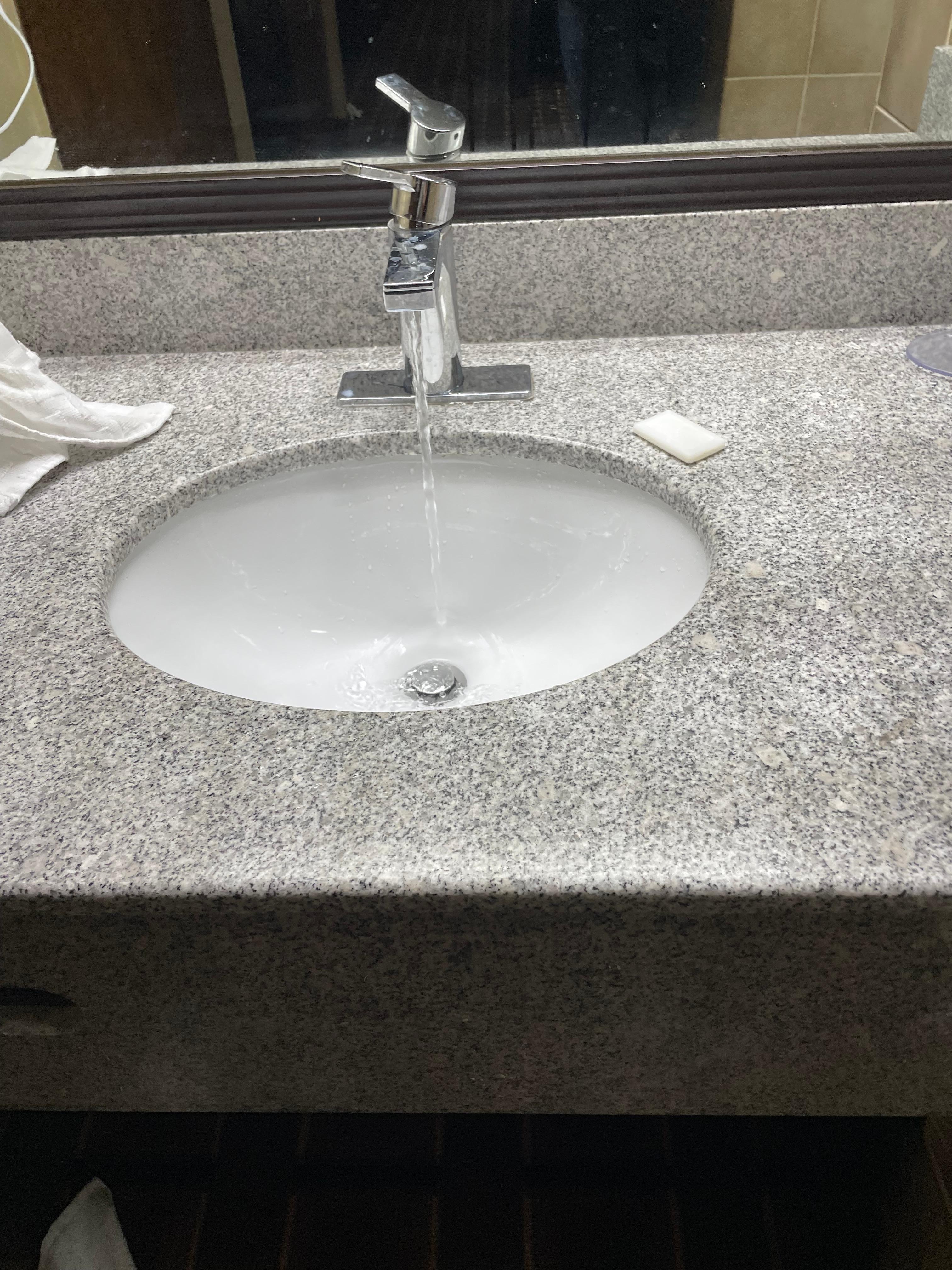 Even the water smelled bad 