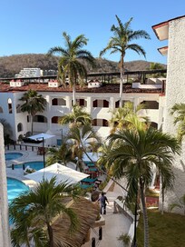 View from the balcony of our room.