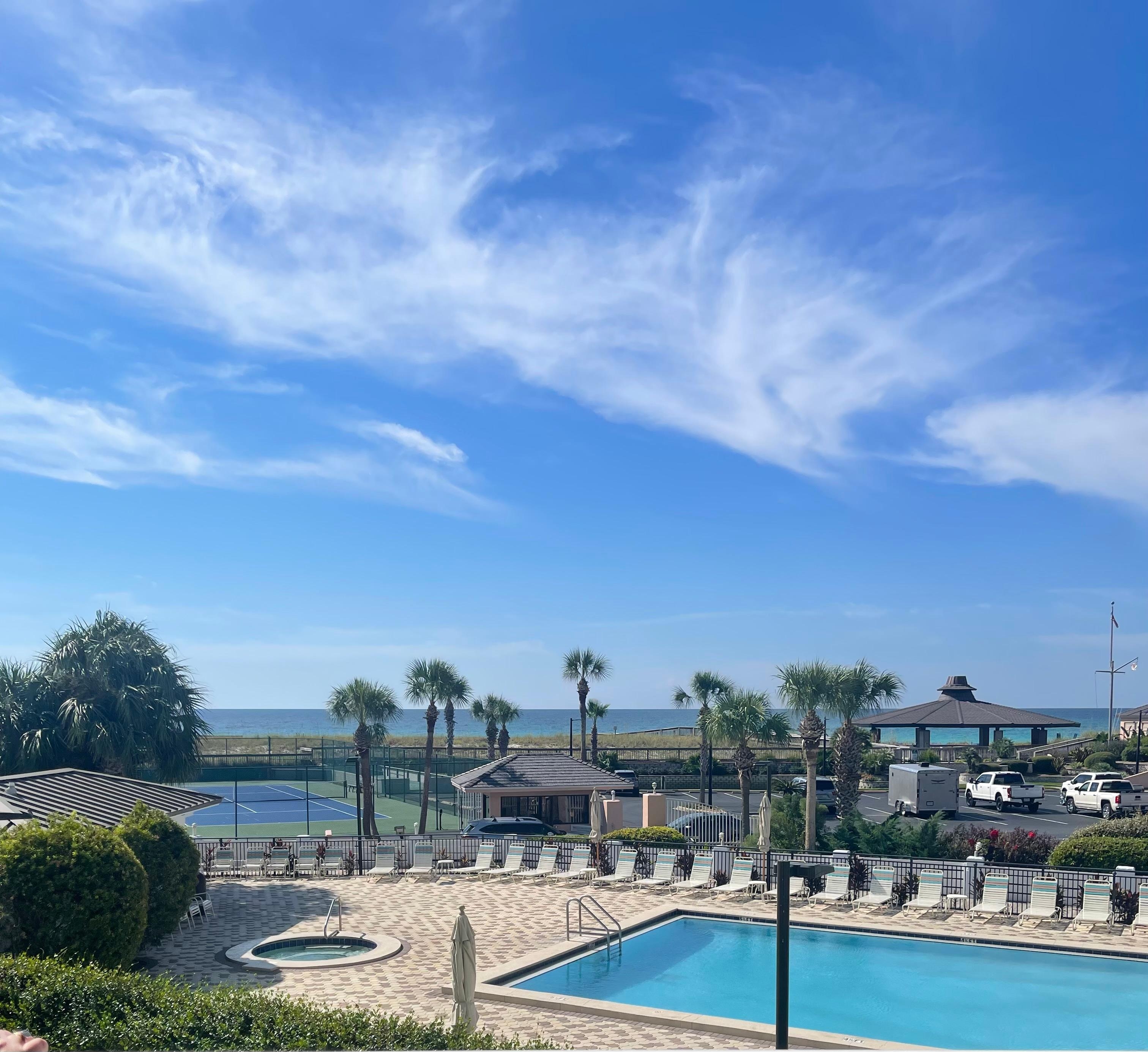 Our beautiful view from the balcony!