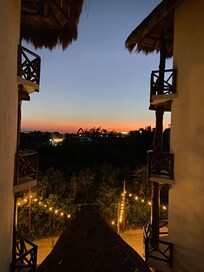 Sunset from our bedroom window