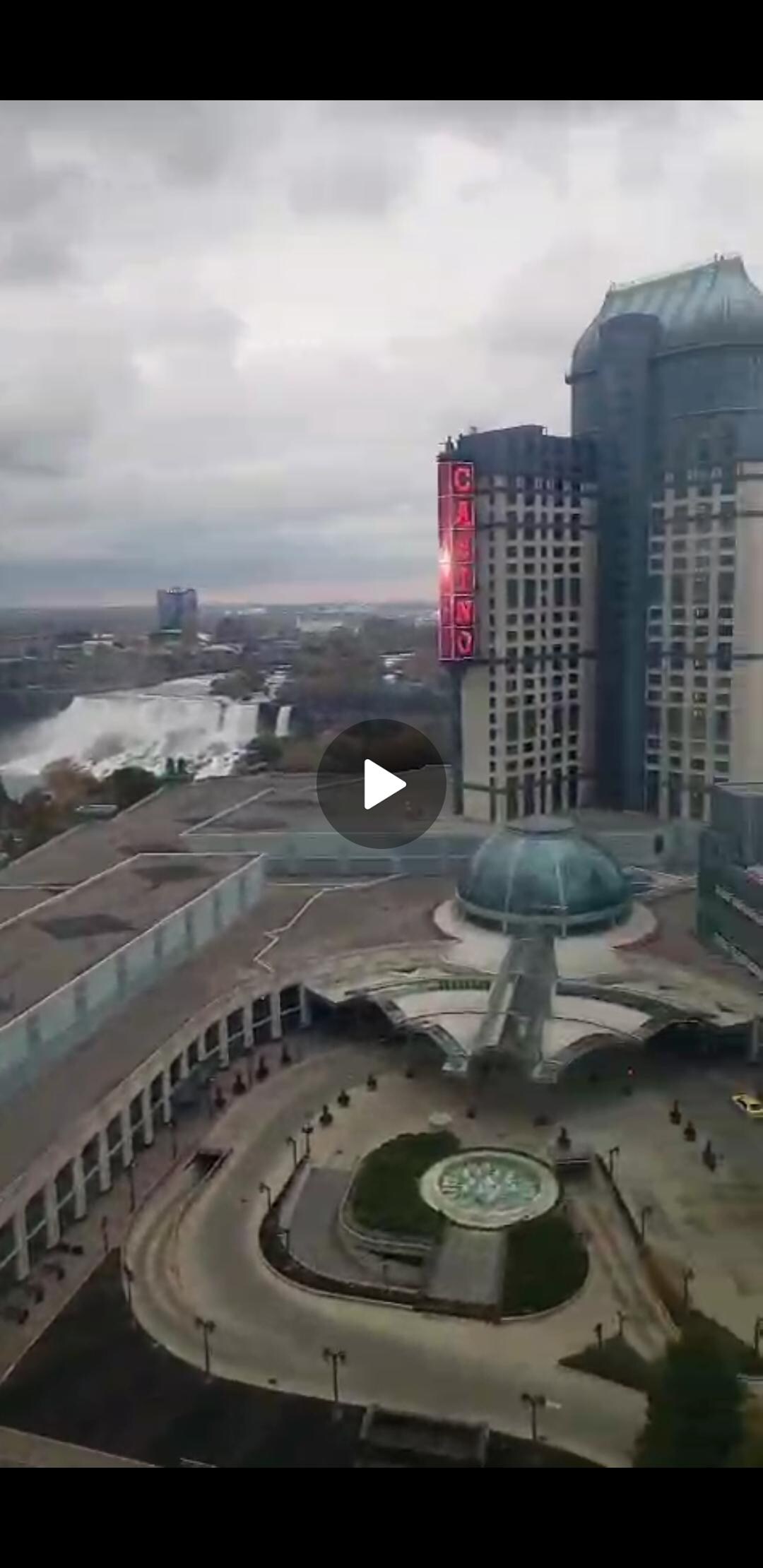 American Fall and partial view of Fallsview Casino Resort maybe only place with a better view, but lower service record.