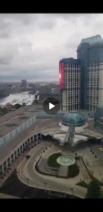 American Fall and partial view of Fallsview Casino Resort maybe only place with a better view, but lower service record.