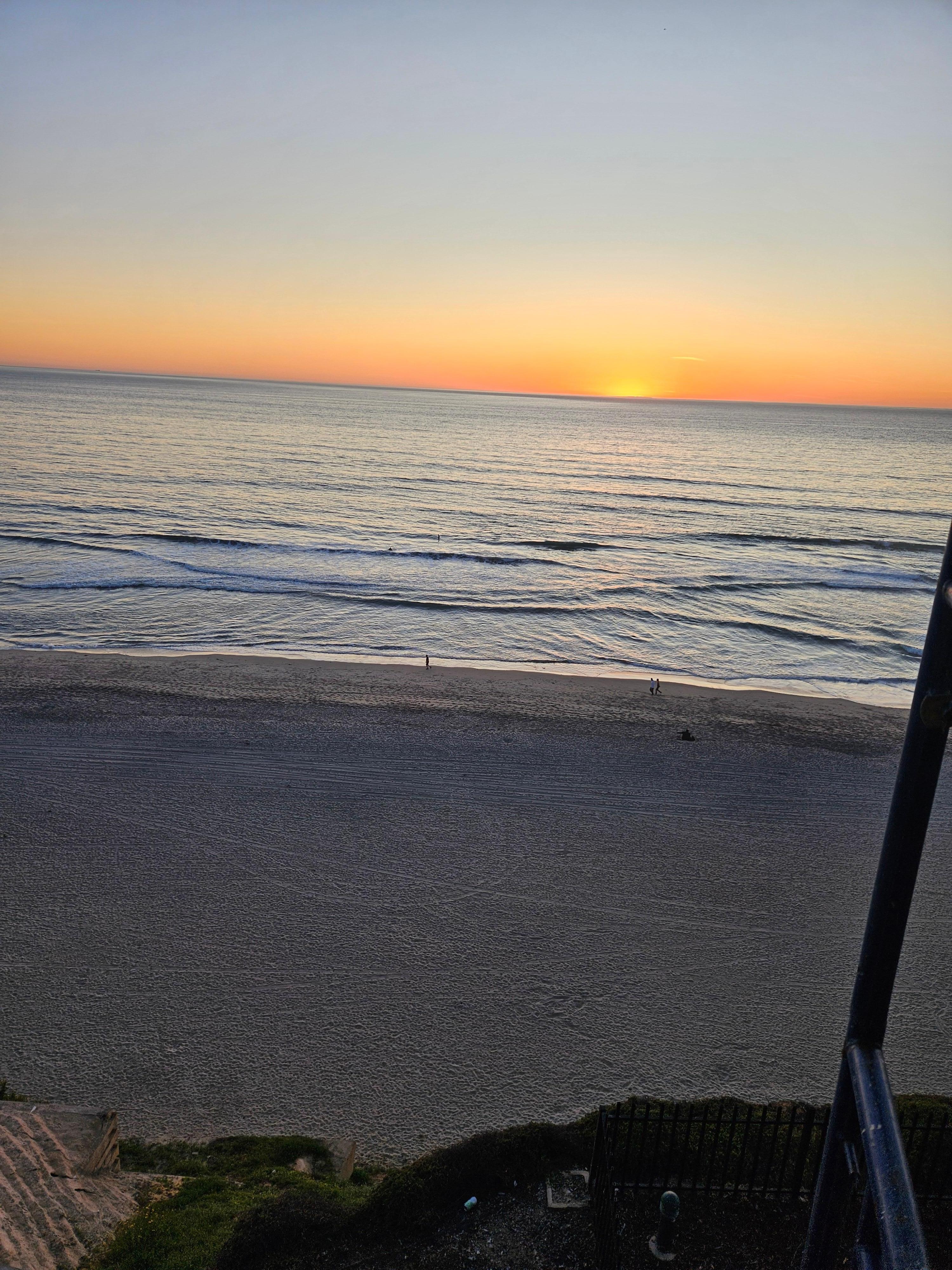 Beautiful sunset from balcony 