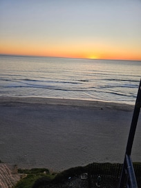 Beautiful sunset from balcony