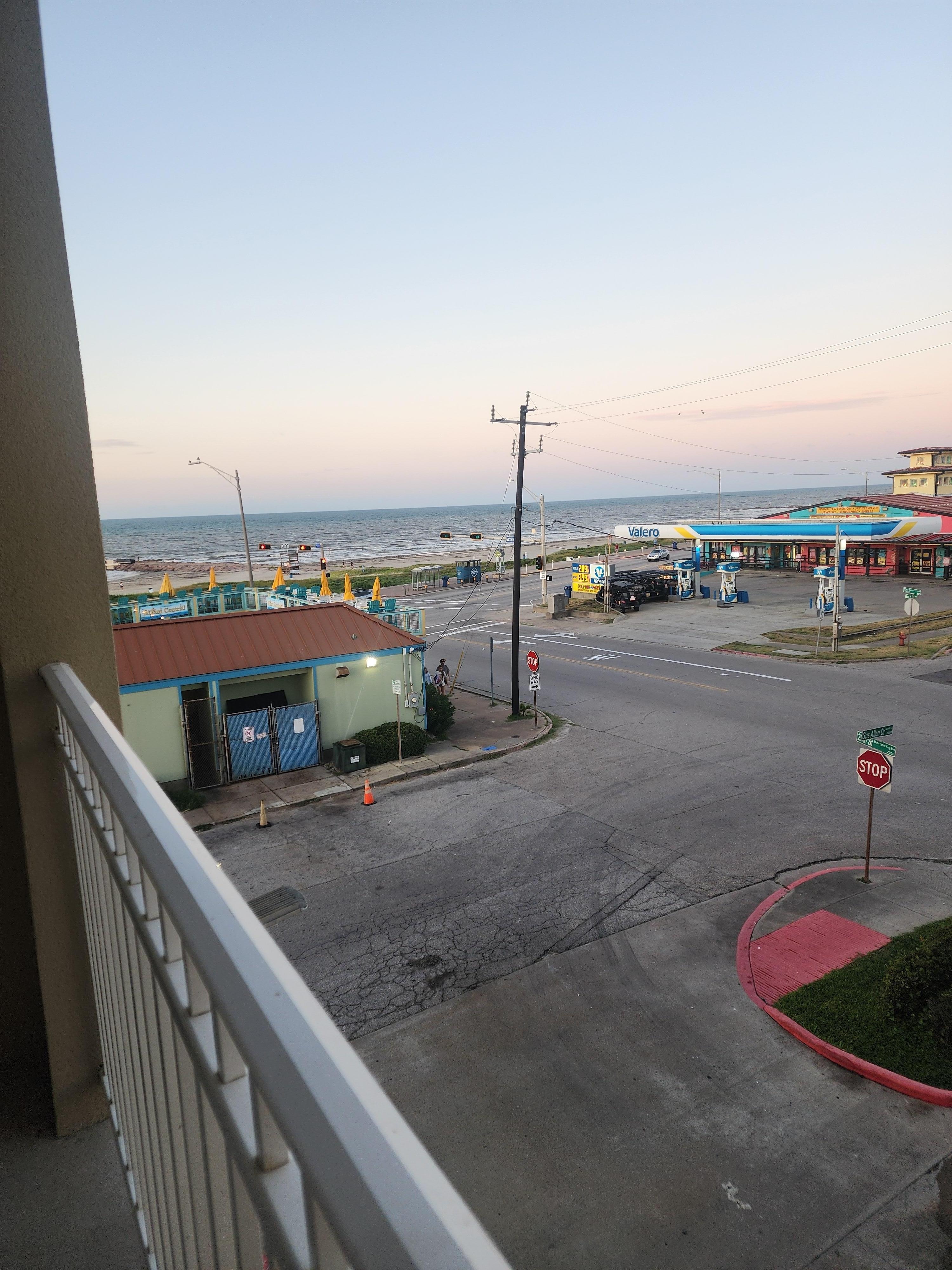 Balcony room was perfect for walks to the beach. 