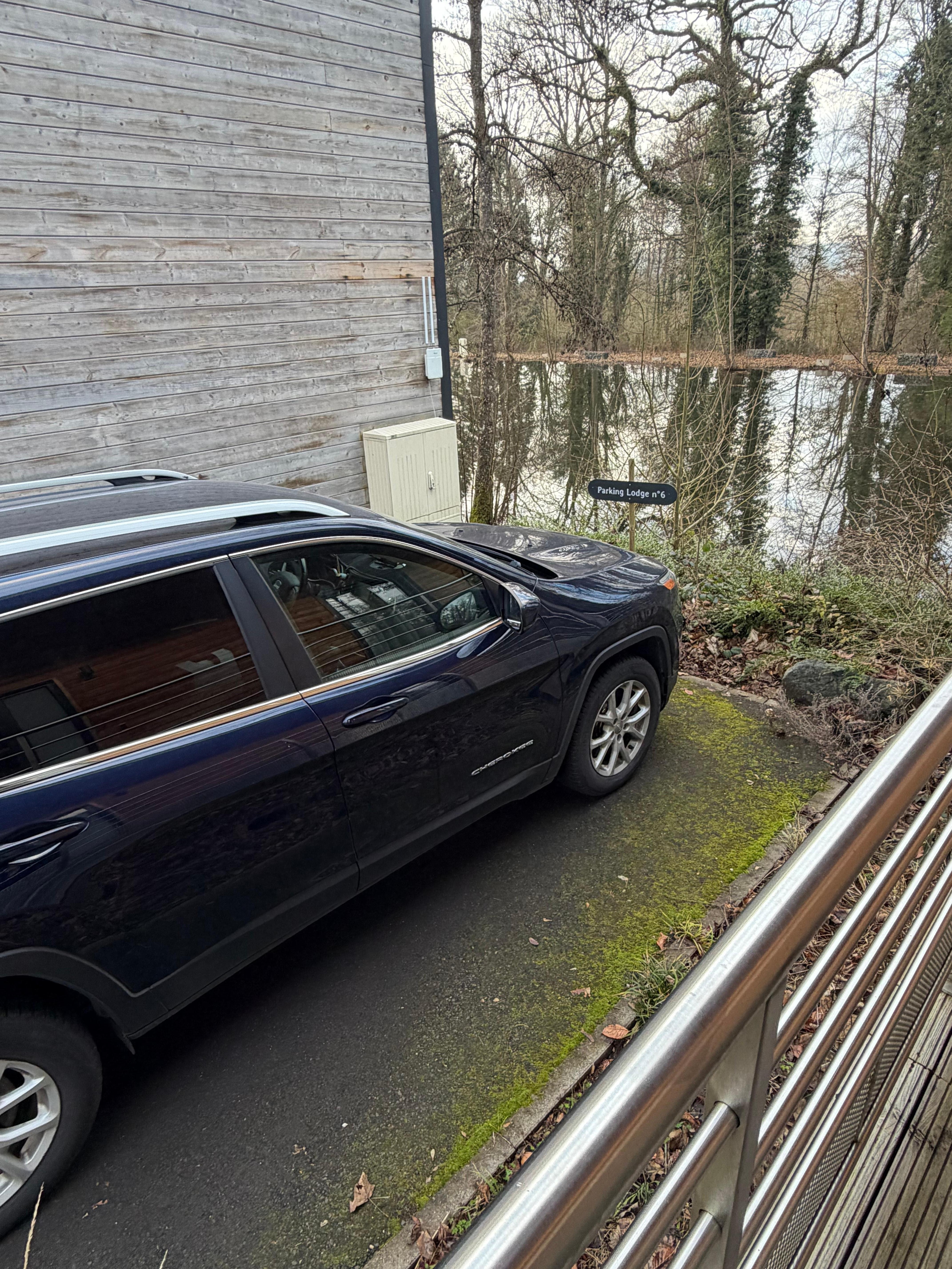 Parking next to room.