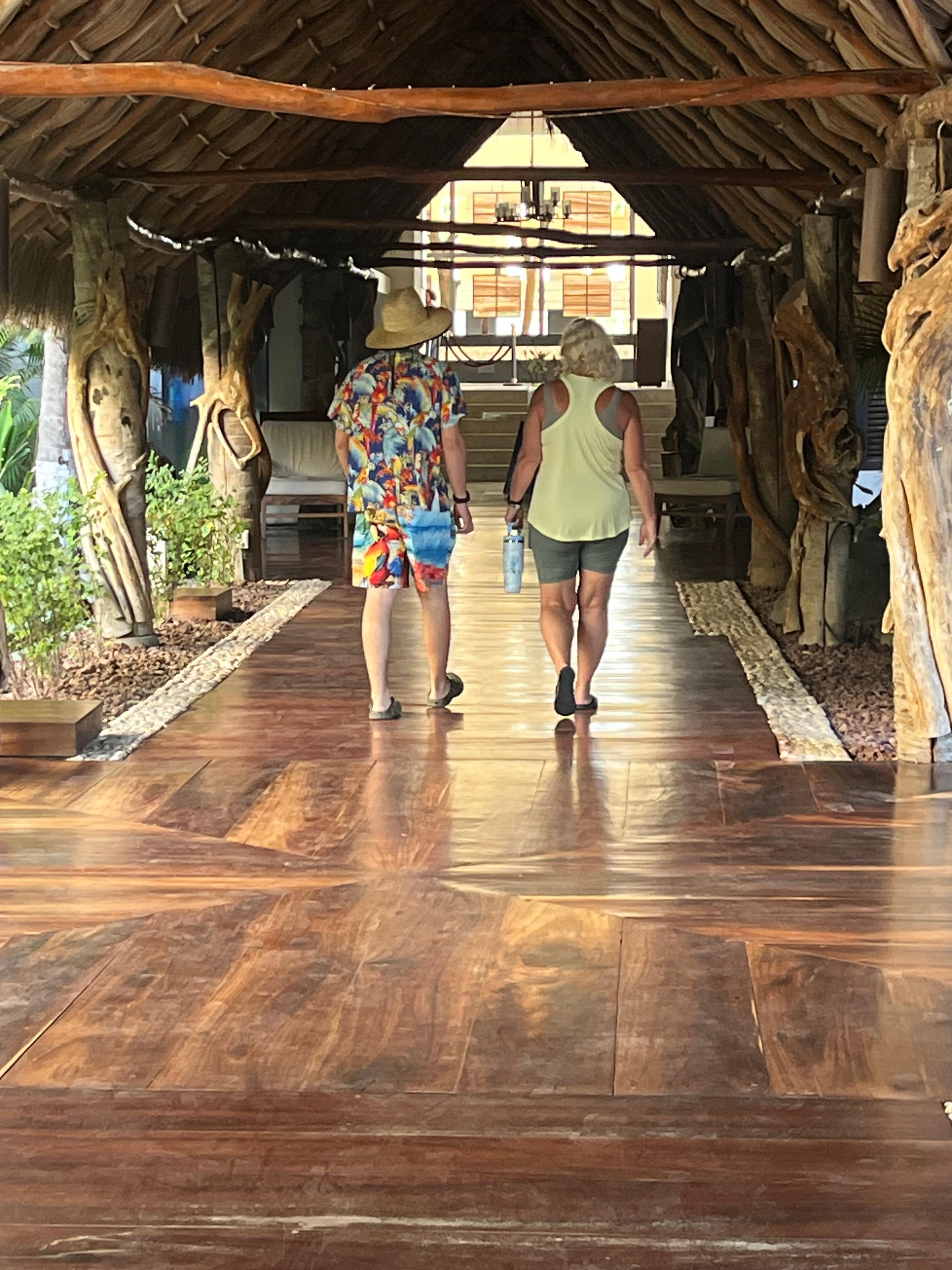 Lovely entrance way through the lobby