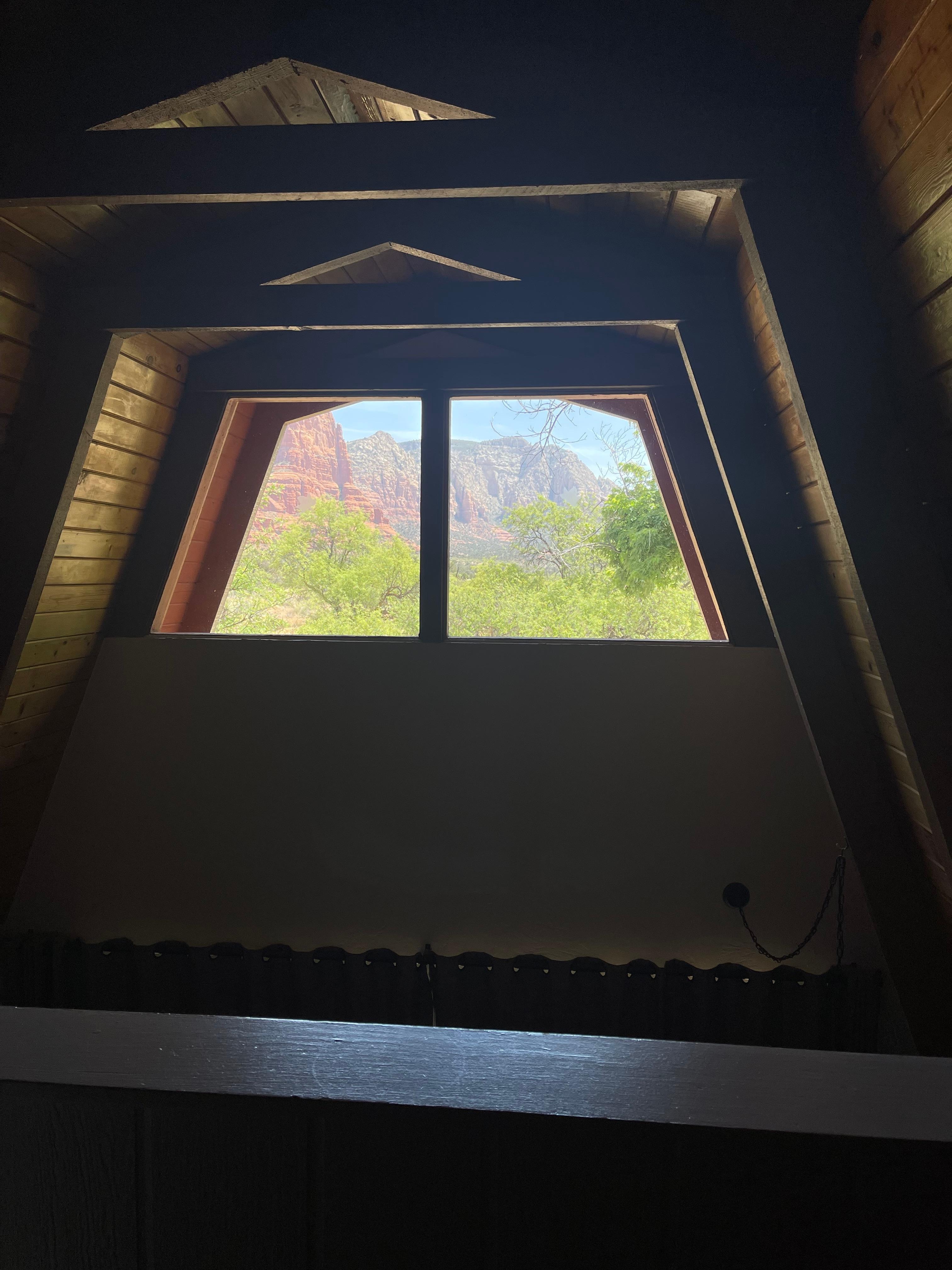 View from the top floor of the chalet 