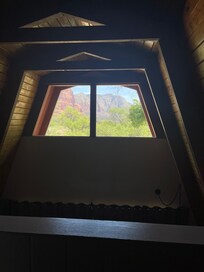View from the top floor of the chalet