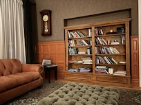 Library for a quiet area to read.