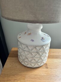 Children stickers on lamps in the master bedroom