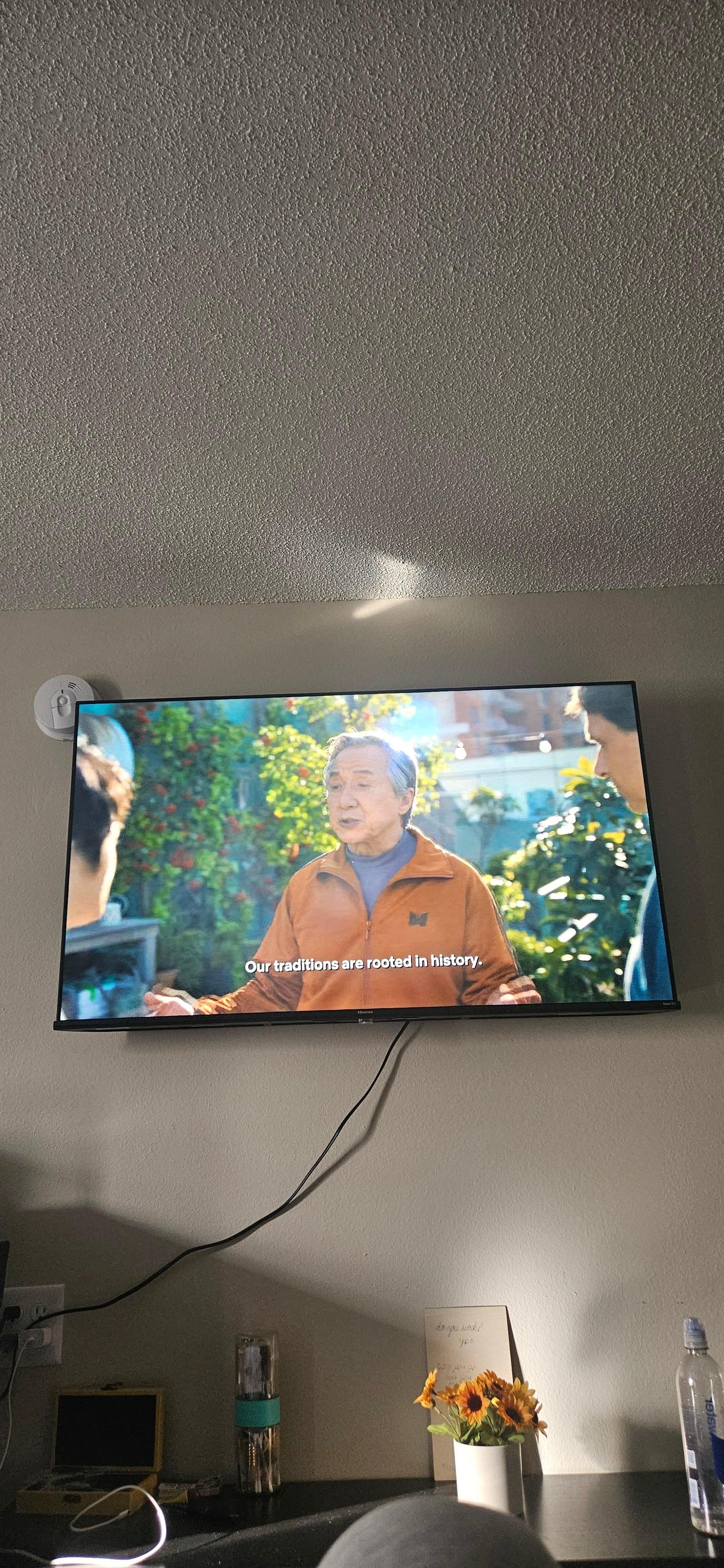 Mounted Smart TV