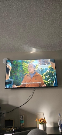 Mounted Smart TV