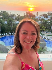 Sunset on the balcony