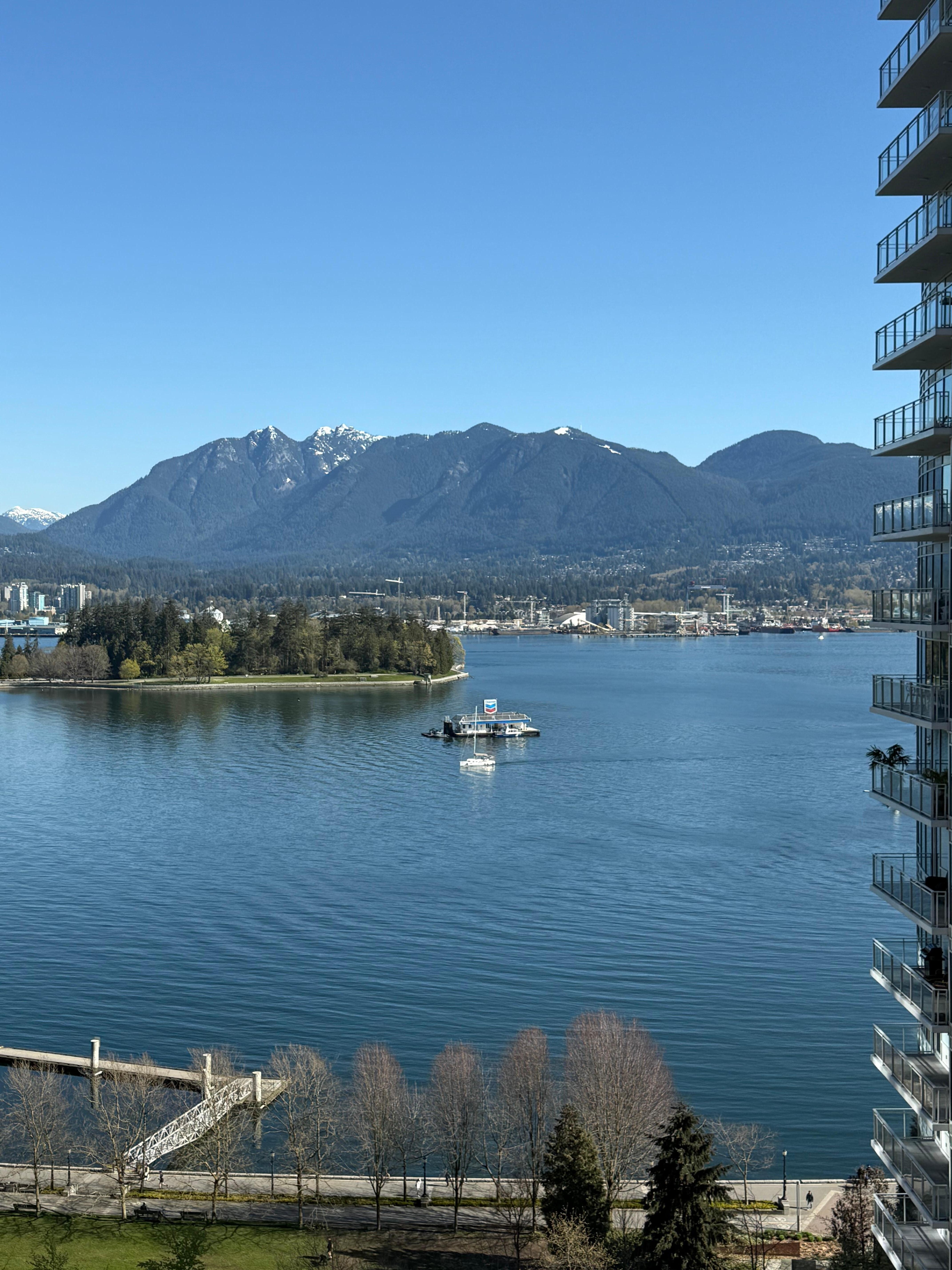Harbour view from room