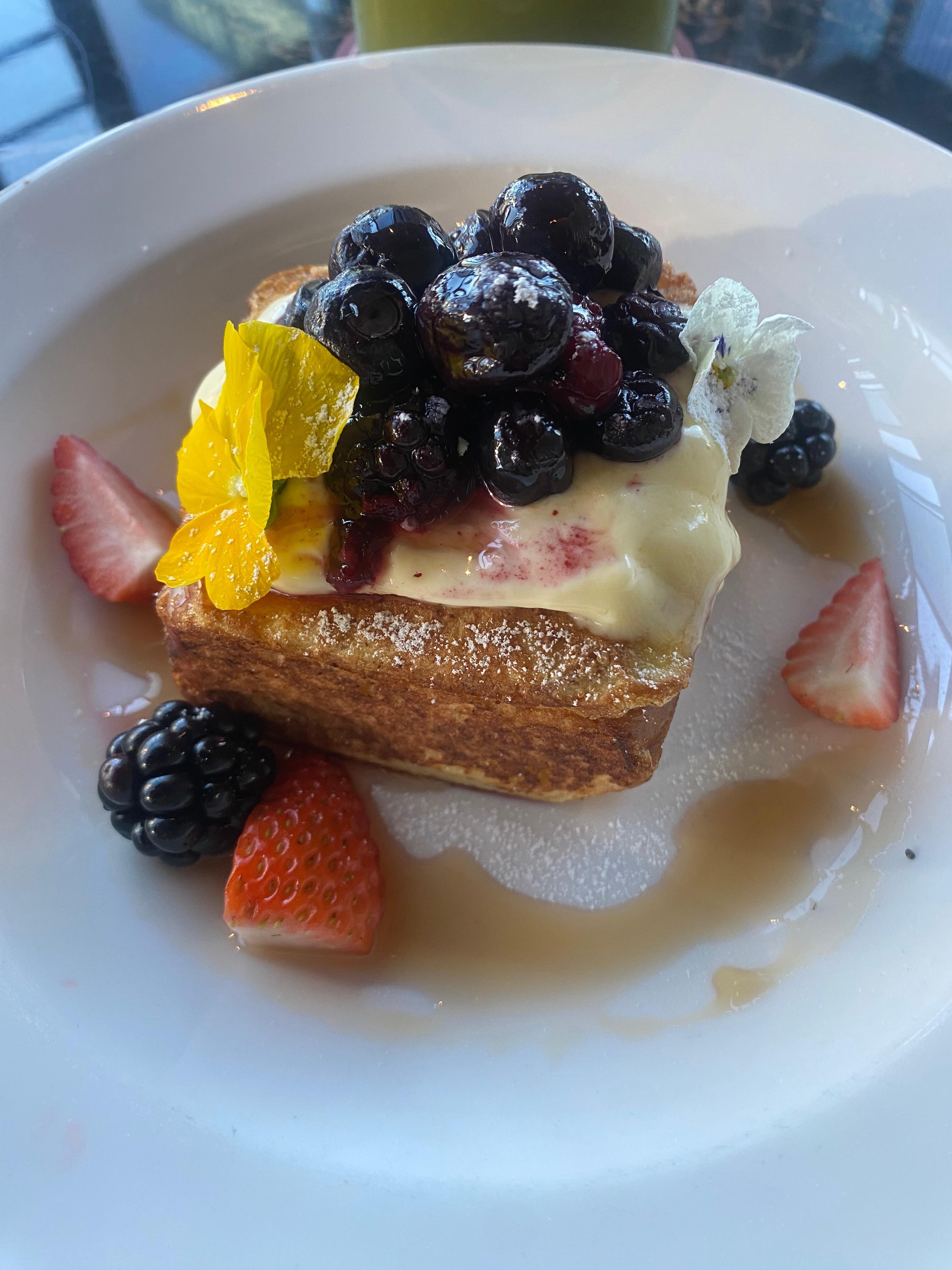 French toast breakfast at hotel