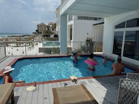 Cooling down in the pool