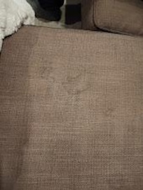 Stains all over the furniture. This place NEEDS an update.