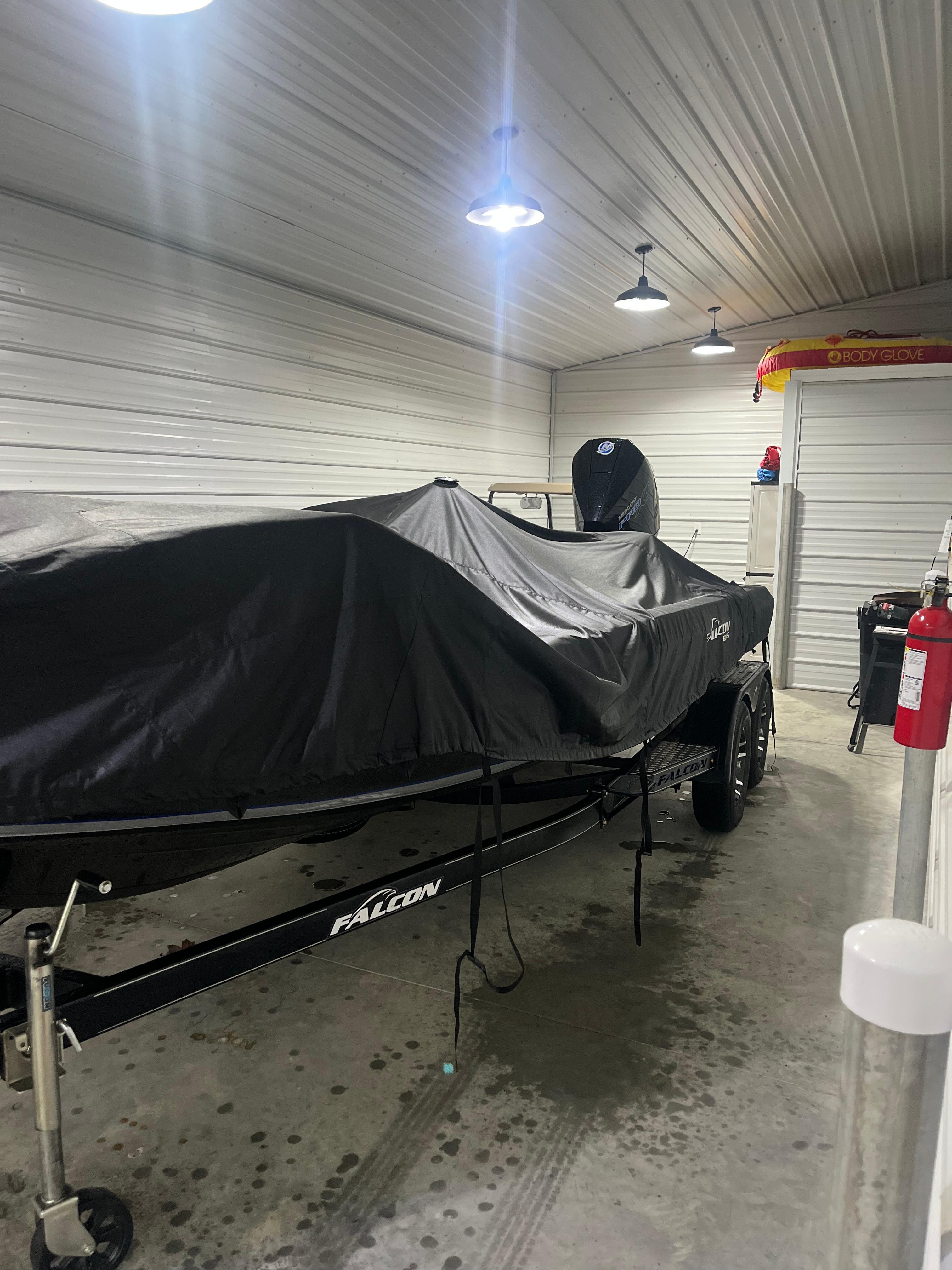 Keeping boat dry and protected from the weather!