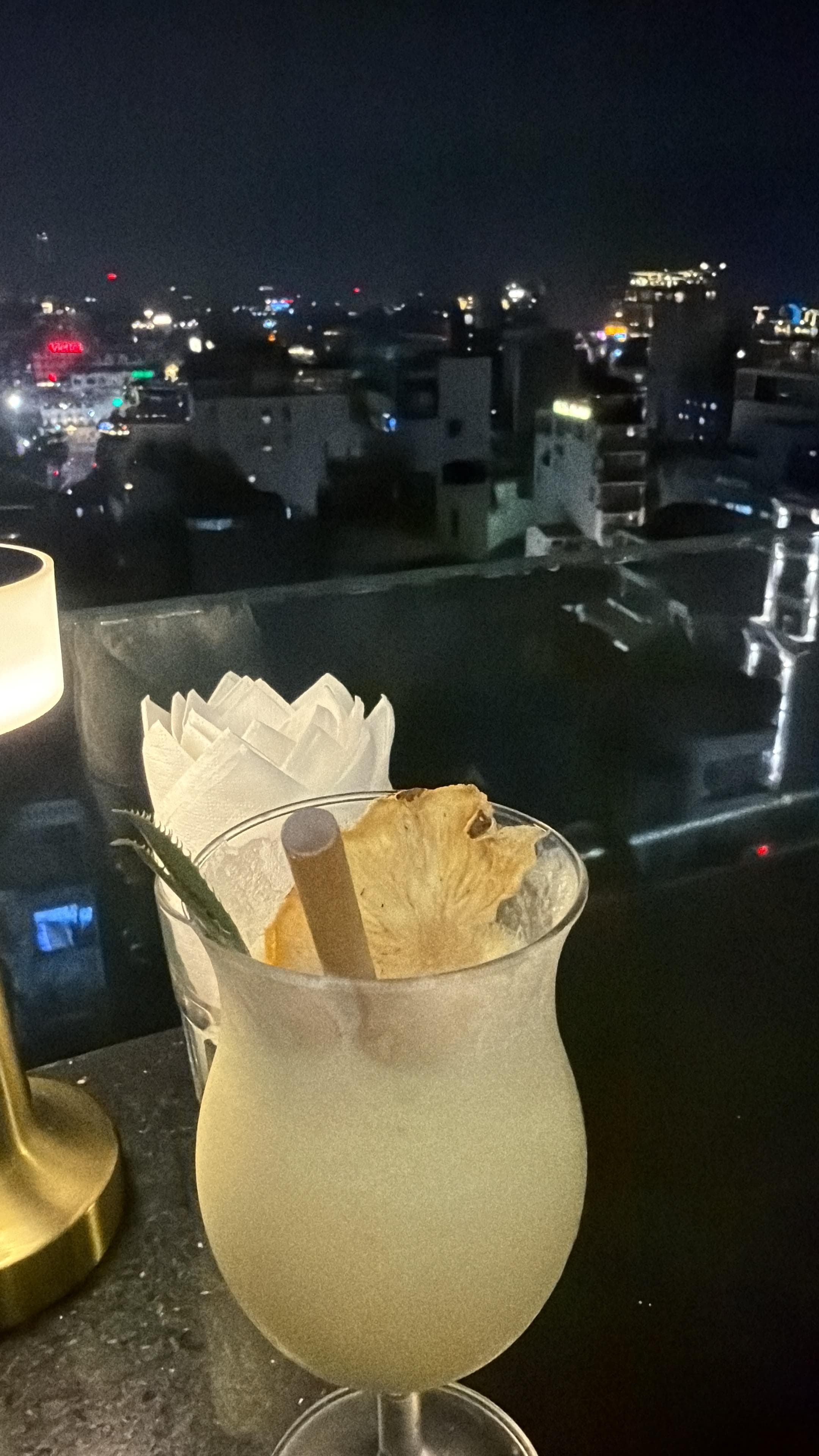 Drink at the roof top Bar 