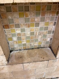 Main bathroom shower mildew