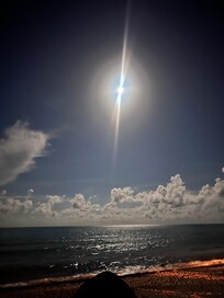 Ocean view on a full moon