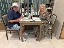 New Year’s Eve with my Spouse celebrating our Anniversary.