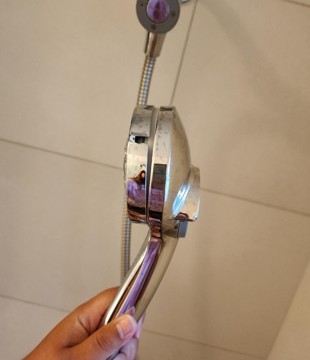 Broken shower head