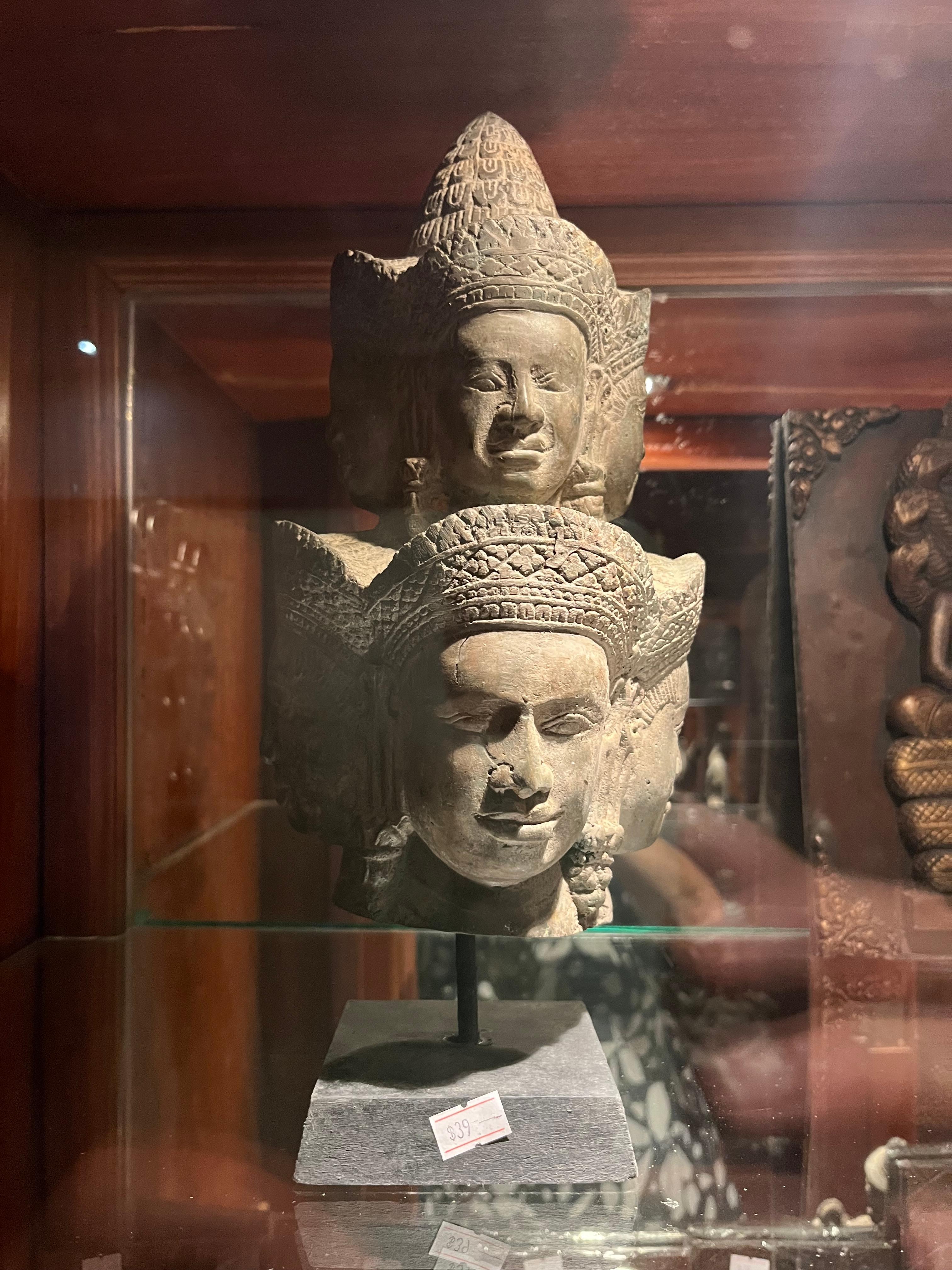 Display cabinets in hallway 