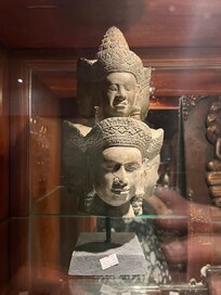 Display cabinets in hallway