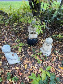 Garden statues.