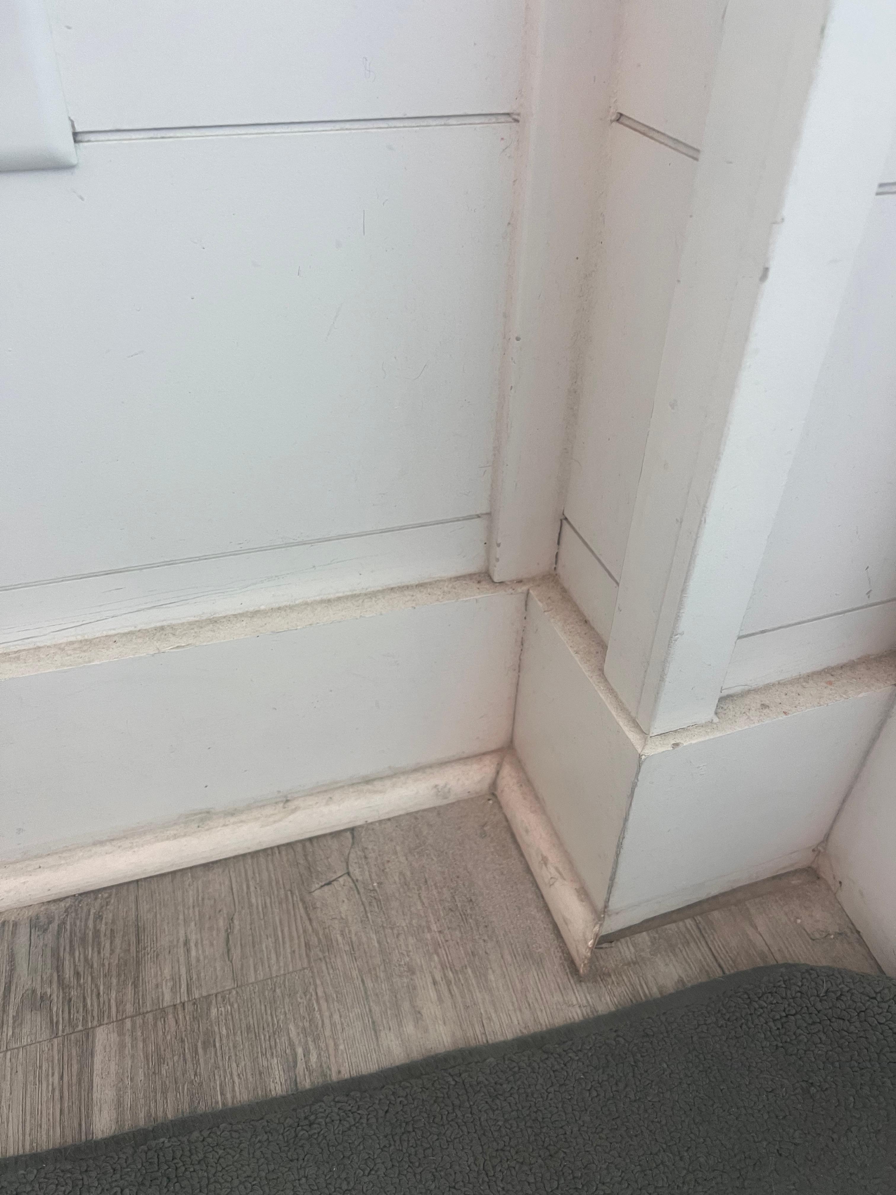 Baseboards were not cleaned in awhile 