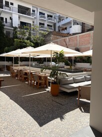 Courtyard patio for Restaurant and Drag Show Brunch