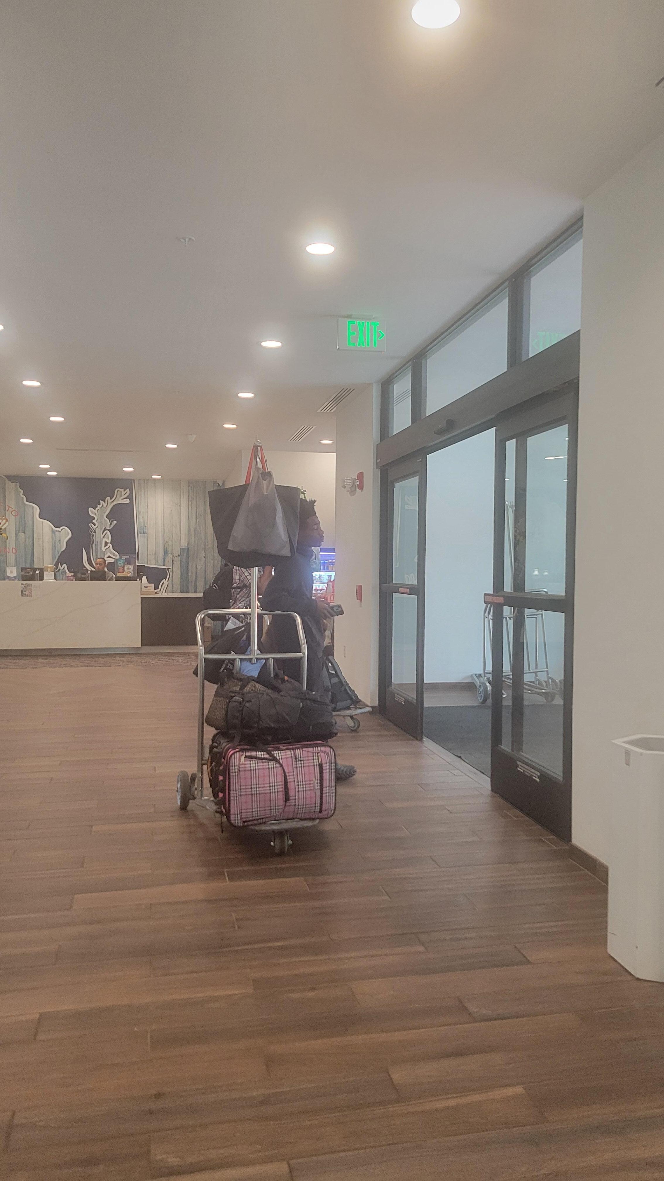 Checking out, the lobby area
