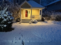 Waking up to snow was perfect