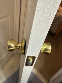 Door knobs off hinges